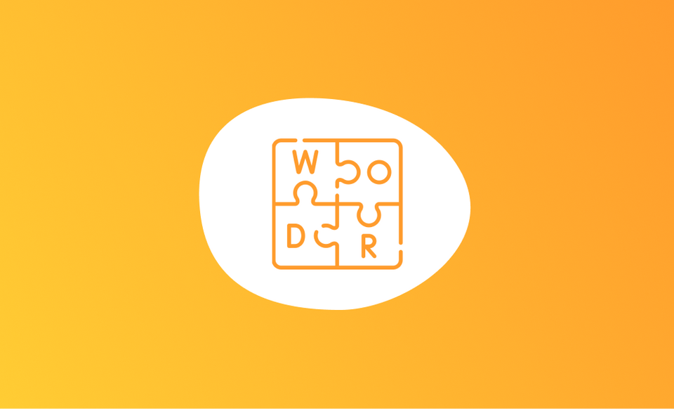 Cryptic words game template